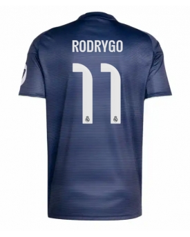 Billige Fotballdrakt Real Madrid Rodrygo Goes #11 Replika Bortedrakt 2025-26 Kortermet